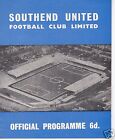 Southend Utd  V  Stoke City  Tony Bentley's Benefit Match  2/5/66