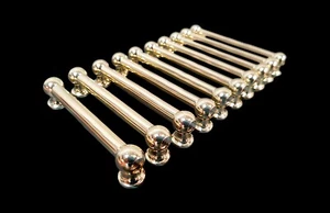 10x DFP 88.9mm BRASS DRUM LUG DOUBLE END VINTAGE TUBE LUG VTL-88D(BR) BRASS - Picture 1 of 4