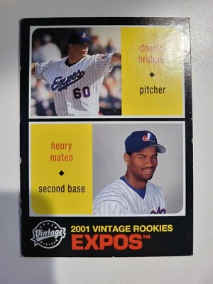 2002 Upper Deck Vintage Henry Mateo Donnie Bridges #197 Baseball DNA Games - Image 1 of 2
