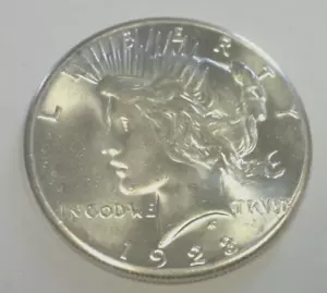 1928 PEACE SILVER DOLLAR CHOICE/GEM BU WHITE (2917) - Picture 1 of 4