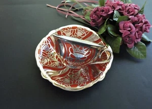 Art Deco silver overlay demitasse Cup & saucer Rosenthal Germany - Picture 1 of 9