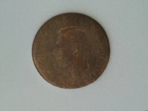 1947 Canada Small Cent Penny Uncirculated Red No Maple Leaf - Picture 1 of 2