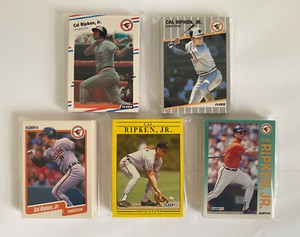 Baltimore Orioles 1988, 1989, 1990, 1991, 1992 Fleer Team Set Lot (5 sets)