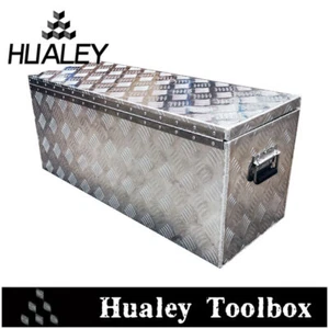 Aluminium Rectangular Tool Box w/ Lockable Lid - Heavy Duty For Truck & Trailer - Picture 1 of 7