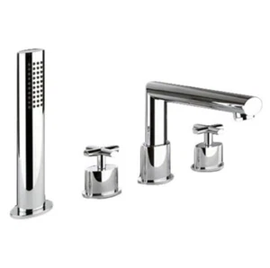 GESSI Mezclador De Bañera 4 Orificios OVALADO T Inoxidable Cepillado 23337-142 - Imagen 1 de 1