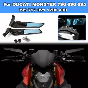 for Ducati MONSTER 796 696 695 795 797 821 1200 400 Fold the rearview mirror - Picture 1 of 10