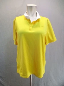 NIKE DRI-FIT COLORDRY Size L Boy 1/2 Button Collared Short Sleeve Polo Shirt 718 - Picture 1 of 11
