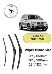 WIPER BLADES FOR BMW X3 2011-2017 (F25) - Picture 1 of 4