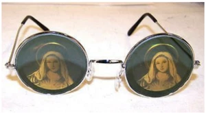 BUY 1 GET 1 FREE HOLOGRAPHIC VIRGIN MARY RELIGIOUS GLASSES hologram 3-D unisex - Picture 1 of 1