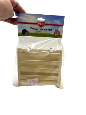 Kaytee Hay Manger for Guinea Pigs Natural Wooden Natural Large - Image 1 of 4