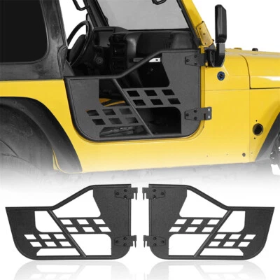Tubo blindado todoterreno de acero puertas tubulares de media puerta para Jeep Wrangler TJ 1997-2006 Foto 1 de 4
