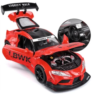 1:24 Supra Track Alu Sportwagen Modell Druckguss & Spielzeugfahrzeuge Metall Geschenke Kinder - Bild 1 von 24