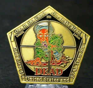 ★★ USA ★ GROSSE MEDAILLE SATYRIQUE US VS BEN LADEN : WORLD TRADE CENTER WTC ★★ H - Picture 1 of 5