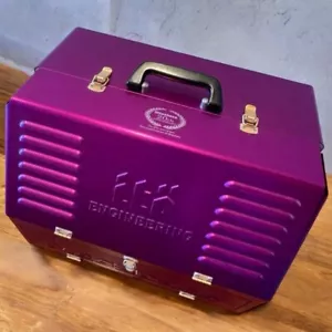 Megabass Asylum Tackle Box 20th purple with Souvenir Lure rare USED JP - Picture 1 of 7