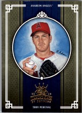 2005 Diamond Kings Anaheim Angels Baseball Card #10 Troy Percival