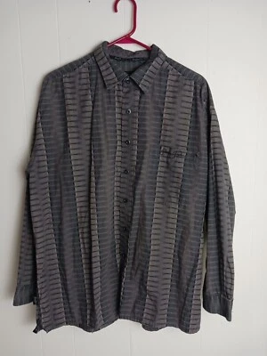 Sean John Long Sleeve Button Down Geometric Design Shirt Men's Size L - Image 1 of 4