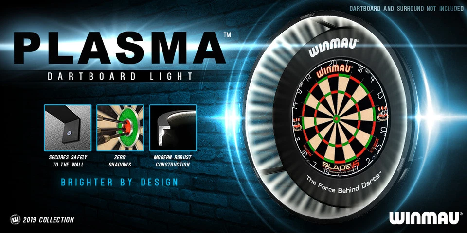 Sistema de iluminación de tablero de dardos LED de plasma Winmau - 2000 lúmenes - sombra cero
