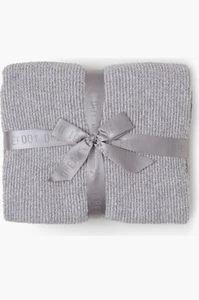 NWT Barefoot Dreams CozyChic Stripe Throw Blanket 45”x 60” Beach Rock Almond - Picture 1 of 3
