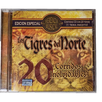 Los Tigres del Norte-20 Corridos Inolvidables Music CD Norteño Fonovisa Foto 1 de 4