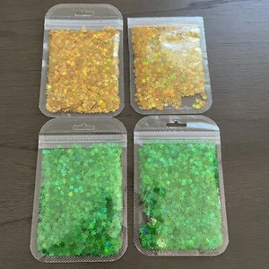 Leaf Confetti Green Sparkle Copper Gold Weed Decorations Glitter Party Resin - Picture 1 of 4