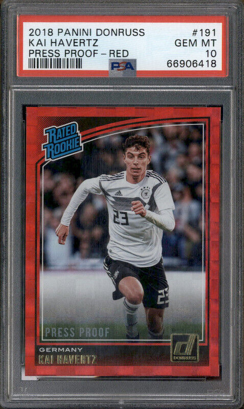 2018 Donruss Press Proof Red #191 Kai Havertz RC Rookie PSA 10