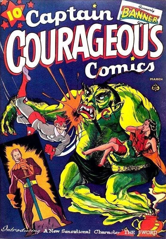 Captain Courageous Comics #6 Photocopy Comic Book - Image 1 of 1