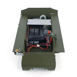 Metal Chassis w/ Metal Smoke Unit for RC 1:16 M4A3 Sherman Military Tank Part - Picture 1 of 12