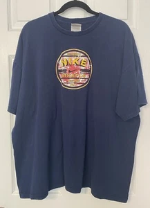 Vintage Nike T-Shirt XXL Short Sleeve Blue Graphic Nike Athletics Oregon Y2K - Picture 1 of 9
