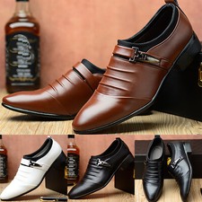 Zapatos de Cuero Hombre Oxfords Vestido Formal Negocios Trabajo Puntera en Punta Informal Mocasines