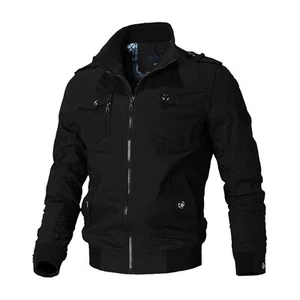 Mens Cotton Tactical Military Cargo Jacket Coat Casual Winter Work Combat Jacket - Picture 1 of 15
