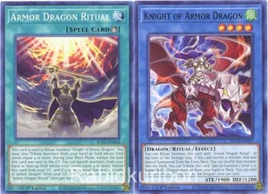 Yugioh Knight of Armor Dragon + Armor Dragon Ritual Dragon Ritual Set - Picture 1 of 1