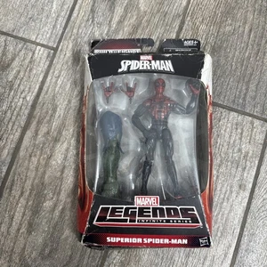 MARVEL LEGENDS -Superior Spider Man BAF Green Goblin Hasbro 2014 scatola danneggiata A1 - Foto 1 di 6