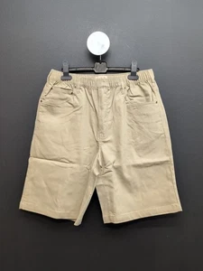 Turtle Bay New York Twill Stretch Waist Pull On 5 Pocket Men's Shorts M Khaki - Picture 1 of 10