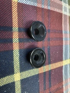 Two Black Jackson, Charvel  Oversize Guitar Strap Buttons, No Screws - Picture 1 of 3