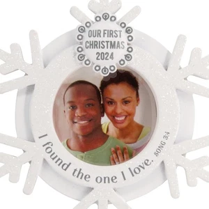 Hallmark Our First Christmas Ornament 2024 Lot of 2 Brand New in Box - Picture 1 of 9