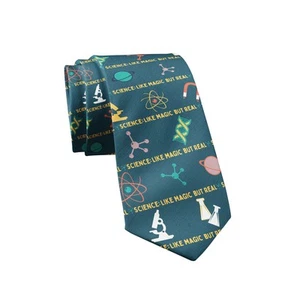 Corbata Science Like Magic Pero Real Para Hombre Novedad Corbata Maestro Corbata Divertidas - Imagen 1 de 9
