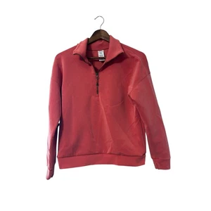 Member's Mark Quarter Zip Pullover Oberteil korallenrot Freizeit Activewear Damen - Bild 1 von 7