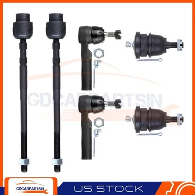 Se adapta a Oldsmobile Lss 1996-1998 6 piezas rótulas delanteras y traseras kit de varilla de amarre Foto 1 de 4