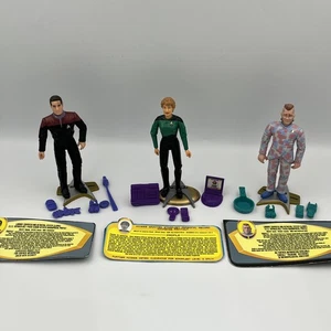 Lot Of 3 Loose Star Trek Figures 1995 Playmates w/ Accessories *Read* - Picture 1 of 16