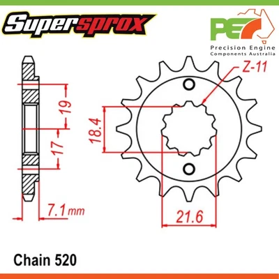 New SUPERSPROX Front & Rear Sprocket Kit For HONDA CRF250L ABS 250cc - Imagem 1 de 4