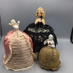 french porcelain doll Lot Of 3 - Picture 1 of 13