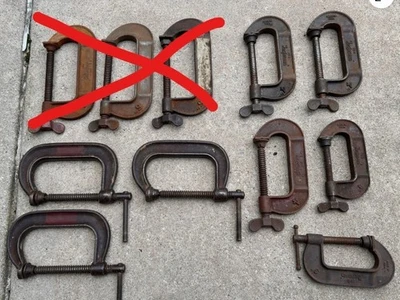 Lote de 8 Abrazaderas Jorgensen C Vintage - Nos. 104, 404, 103 - Hecho en EE. UU. Foto 1 de 4