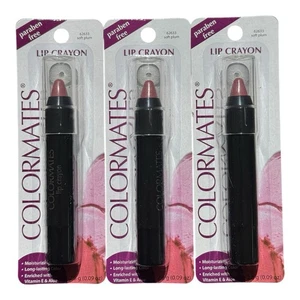 (3) Colormates Soft Plum Lip Crayon Discontinued #62633 New Carded - Picture 1 of 4