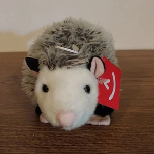 Aurora Grigio Bianco Ozzie Opossum Mini Peluche Peluche Coda Rosa con Etichette 2022 - Foto 1 di 10