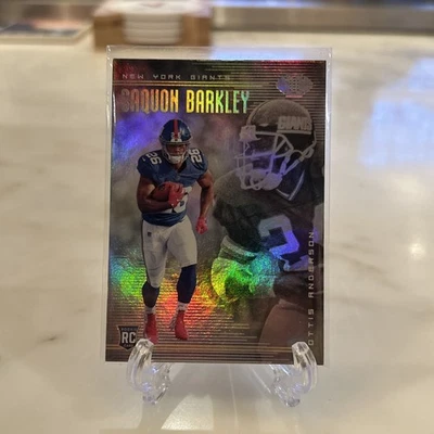🏈 Tarjeta base de fútbol americano 2018 Panini Illusions novato #38 Saquon BARKLEY 🏈 (LEER)  Foto 1 de 3