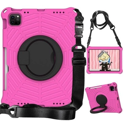 Strap Case iPad 10 9 8 7 th 10.2 5th 6th 9.7 Air 3 4 5 Pro 11 Mini 6 Kids Cover - Image 1 of 4