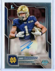 2025 Bowman University Chrome Jaden Greathouse #BCA-JGR 1st Bowman Auto - Picture 1 of 2