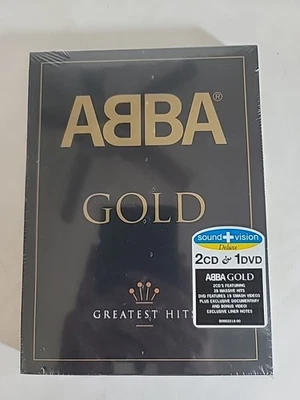 Gold: Greatest Hits Bonus DVD Digipak ABBA 2 CD 2004 DVD 2 Disc Factory Sealed   - Image 1 of 4