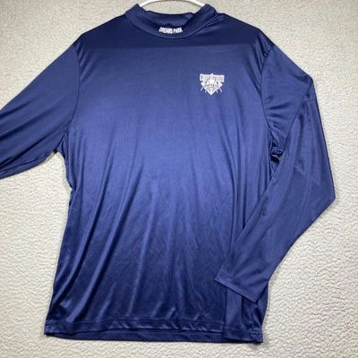 Camisa Cooperstown Dreams Park Cuello Simulado Adulto Pequeña Azul Manga Larga Ligera Foto 1 de 4