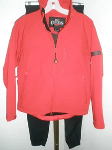 AWESOME Womens Ski Set Red Hot Chillys Ski Jacket (Sz S) & Black Pants (Sz M)  - Picture 1 of 12